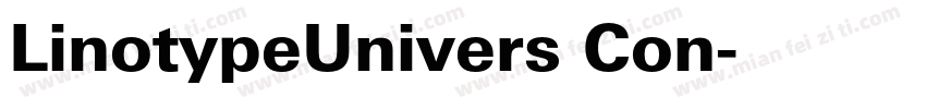 LinotypeUnivers Con字体转换